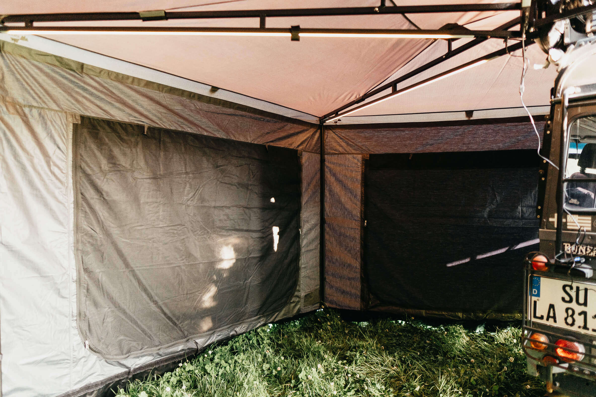 Seitenwände für 270° Markise